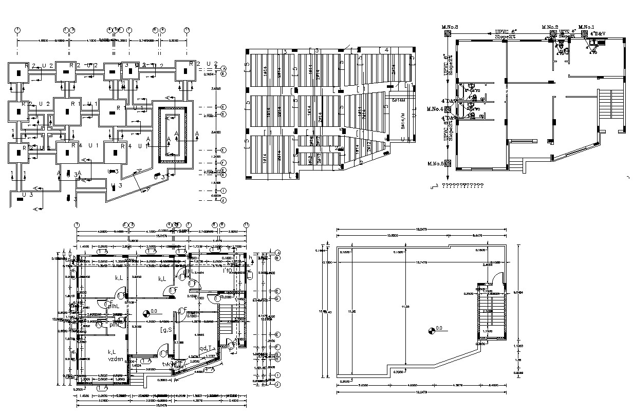 Huge Bungalow Plan With Terrace And Slab Design AutoCAD File - Cadbull