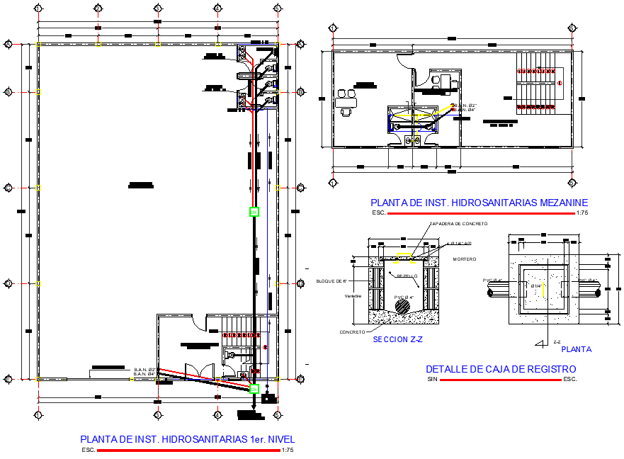 Layout Plan Of A Sanitary Dwg File Cadbull