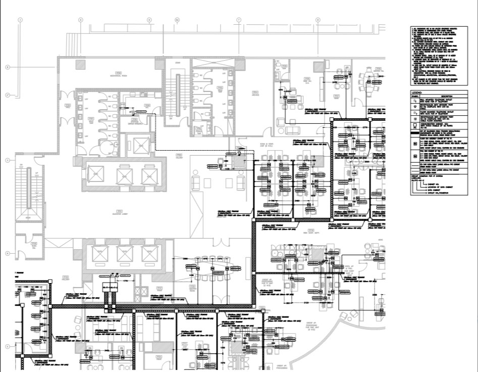 IP system layout details and description - Cadbull