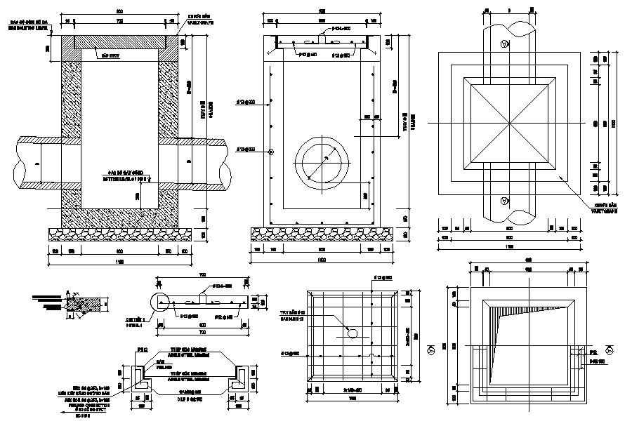 Section Of Inspection Chamber In Autocad Dwg File Cadbull | The Best ...