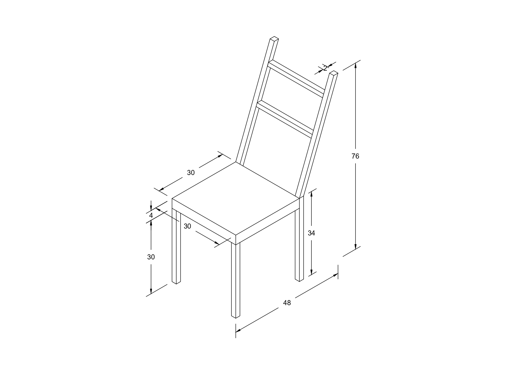 Isometric Chair Cadbull