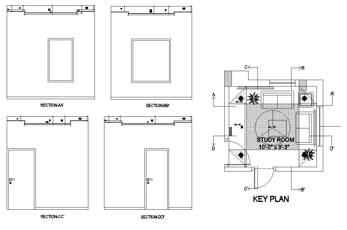 Study Room Layout Plan