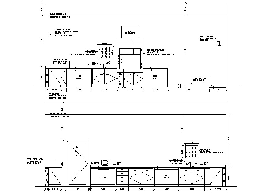 Kitchen Elevation Drawing CAD file Cadbull