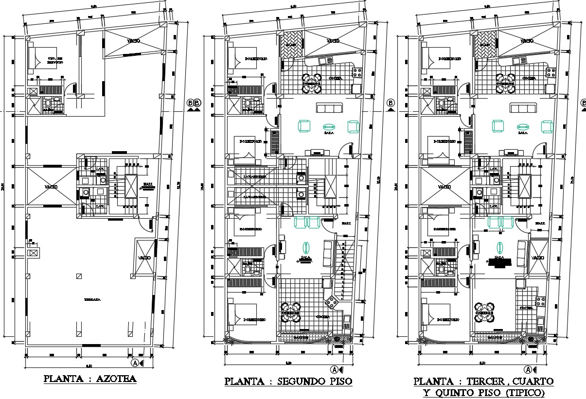 Layout plan of 2d cad-house in autocad - Cadbull