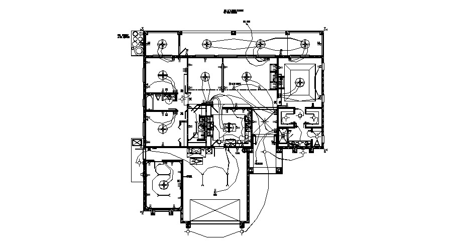 House Layout plan In DWG File - Cadbull