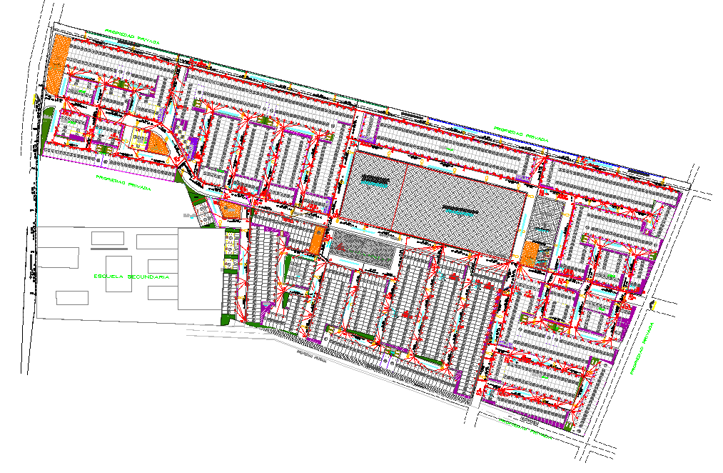 Layout plot network media autocad file Cadbull