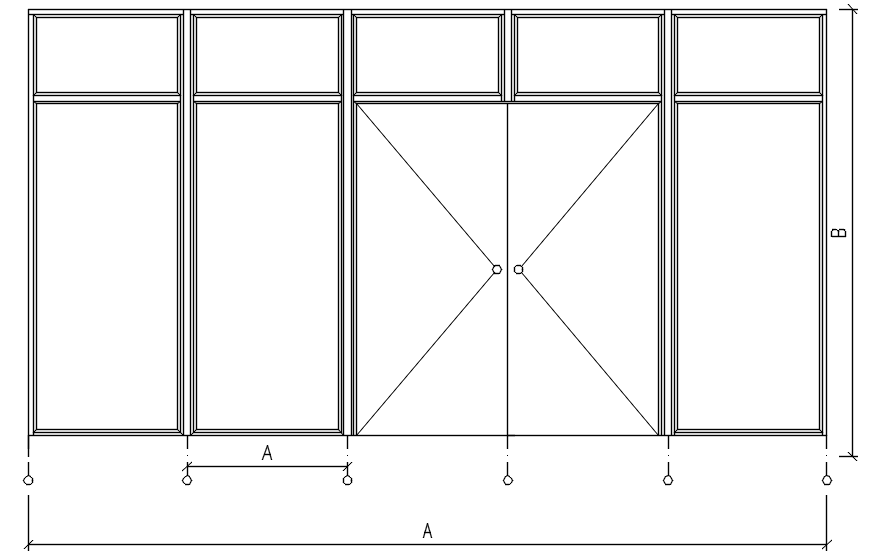 Main Door Design In Dwg File