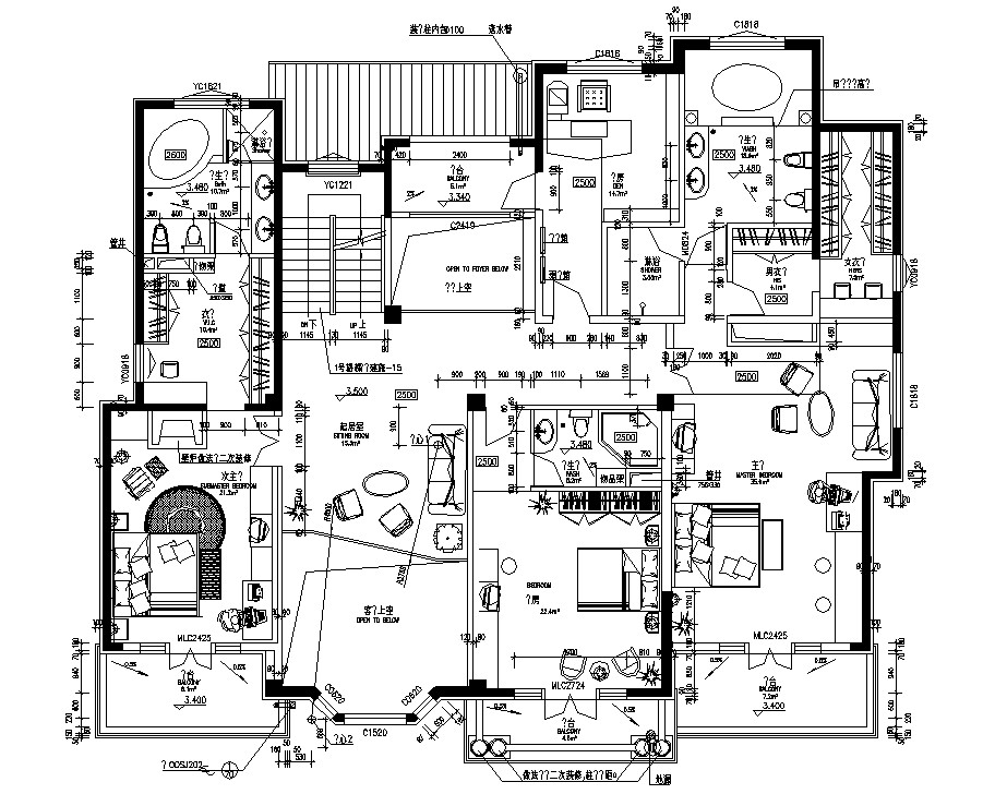 Master Bedroom Floor Plan DWG File