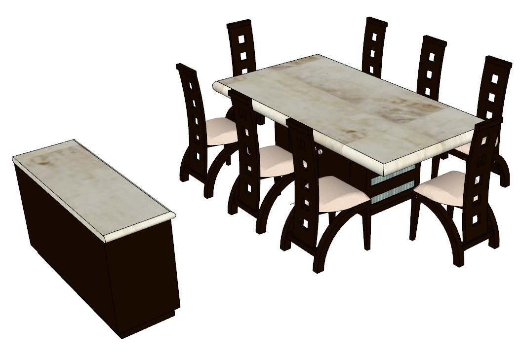 sweet home 3d dining table