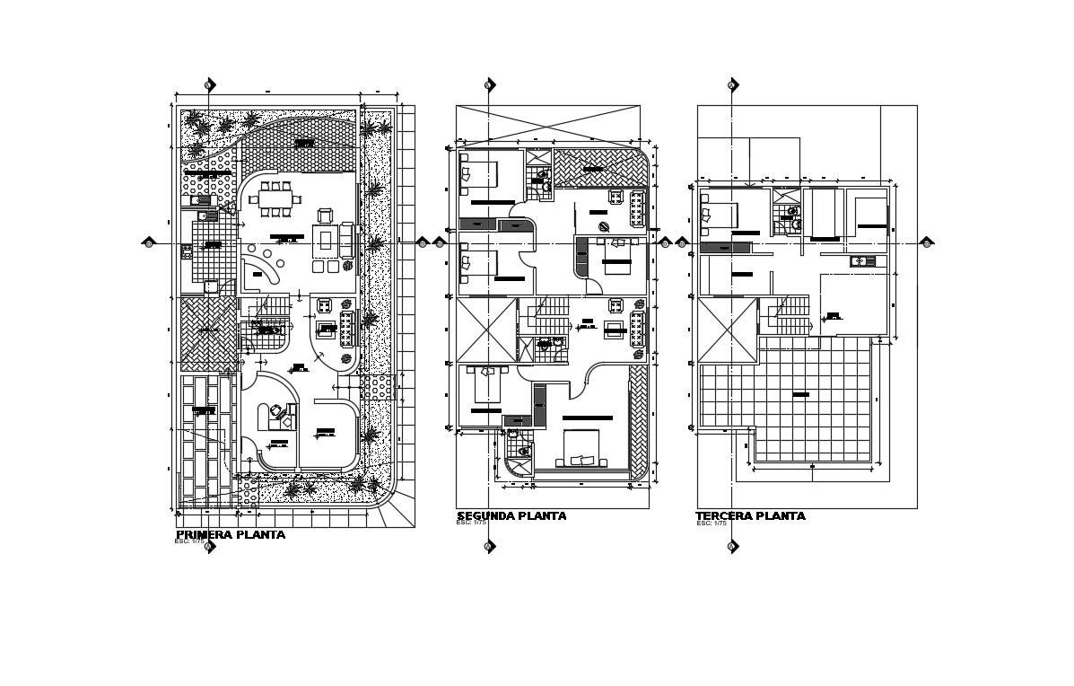  Modern  House  Plans  In AutoCAD  File  Cadbull