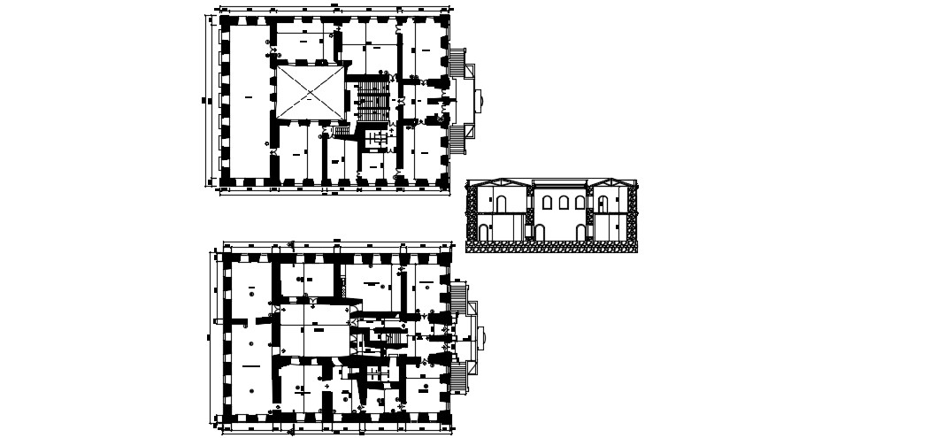 Museum Plan In DWG File Cadbull