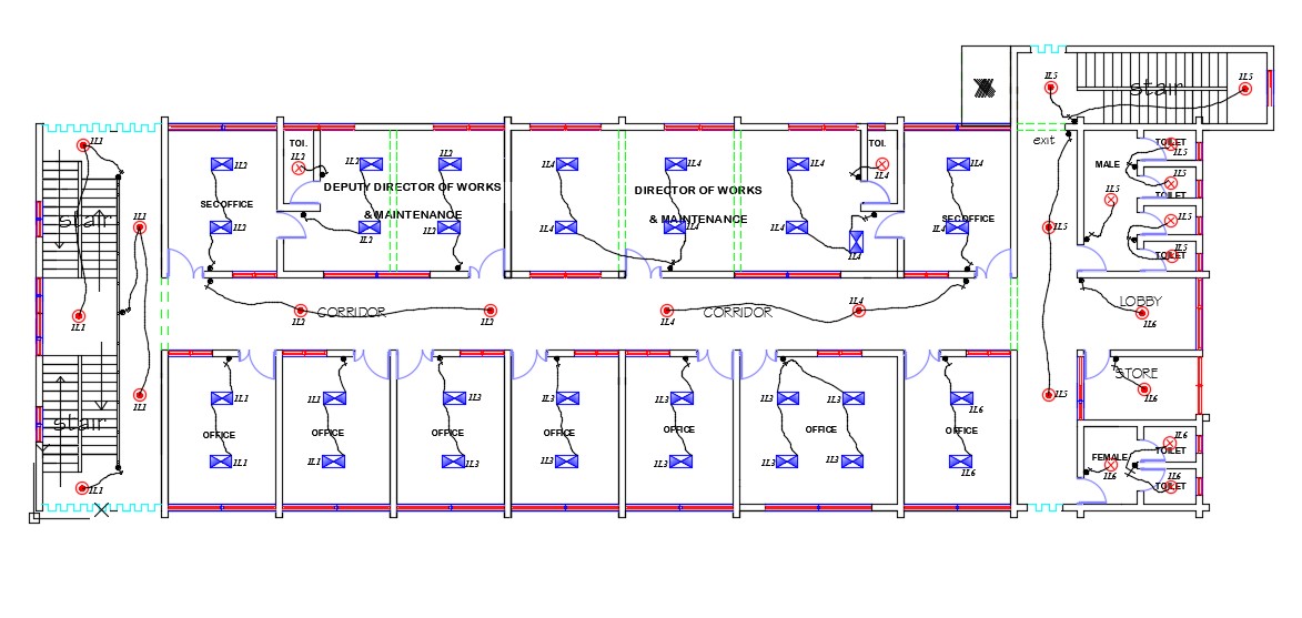 Electrical Layout Plan Cad Block Rewabest