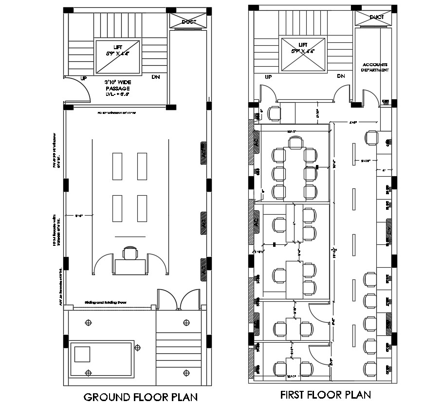 Office Floor Plan Layout CAD Design Cadbull