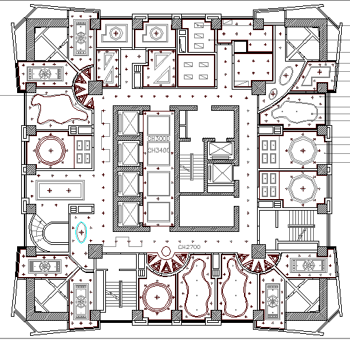 Office building ground floor layout plan details dwg file - Cadbull