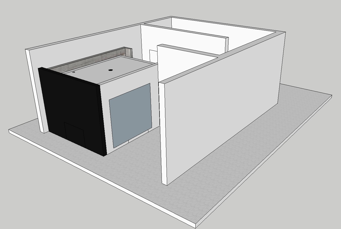 Office Cabin Partition Furniture 3d Drawing Details Skp File Cadbull