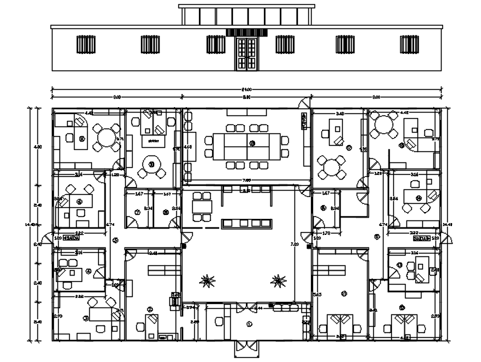 Dwg план офиса