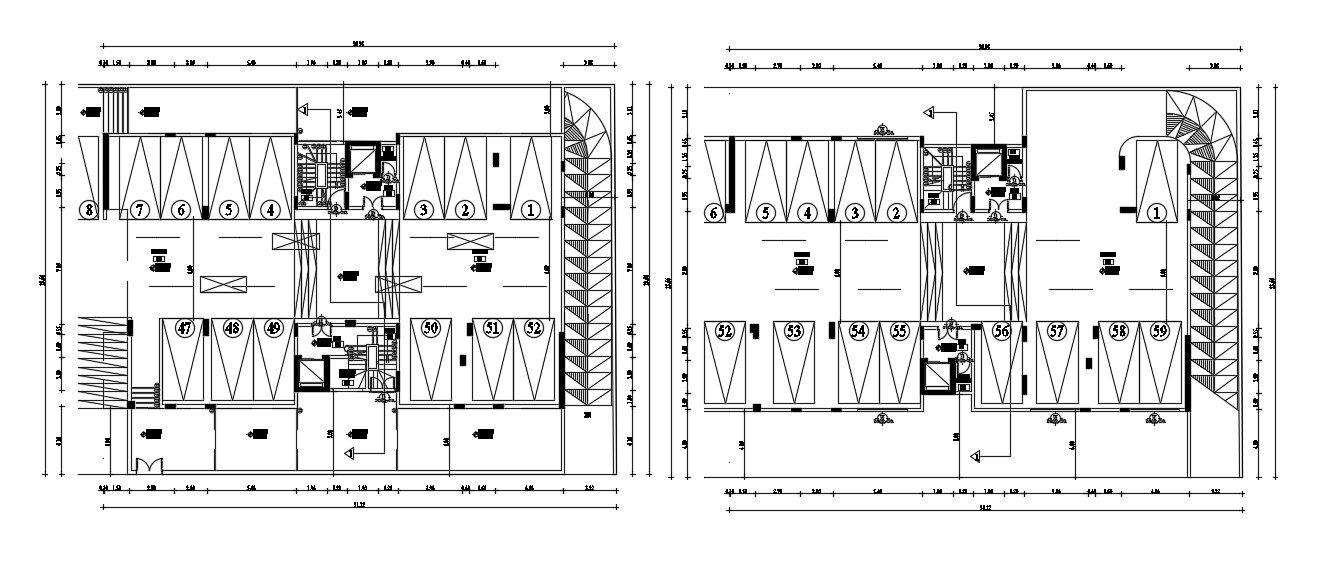 Parking Plan AutoCAD Drawing - Cadbull