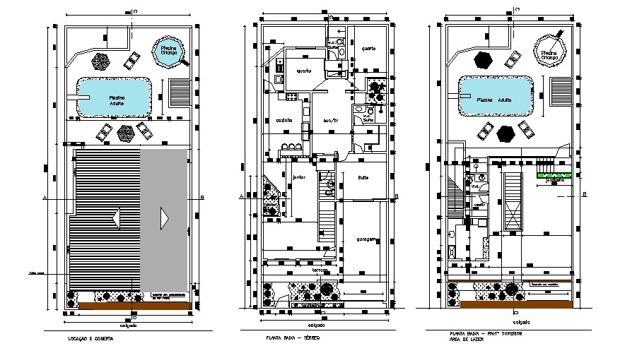 Residential House Layout Plan In DWG File Cadbull