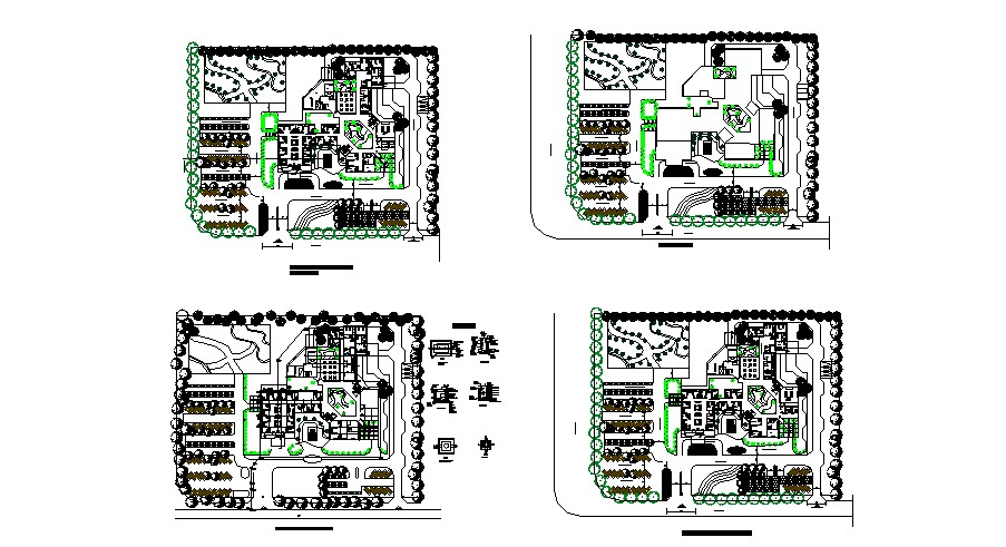 Plan of eye hospital design with detail dimension in dwg file - Cadbull