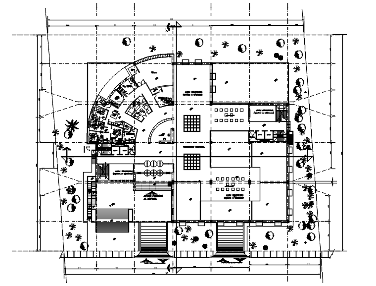 Office Interior Design Plan Cadbull