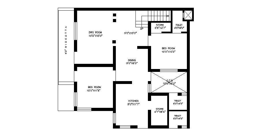 Small House Plan Autocad