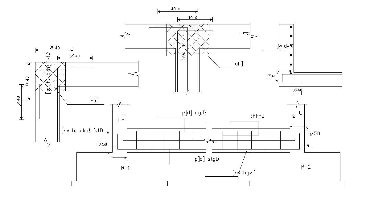 Plinth Beam Design Structure Drawing Dwg File Cadbull