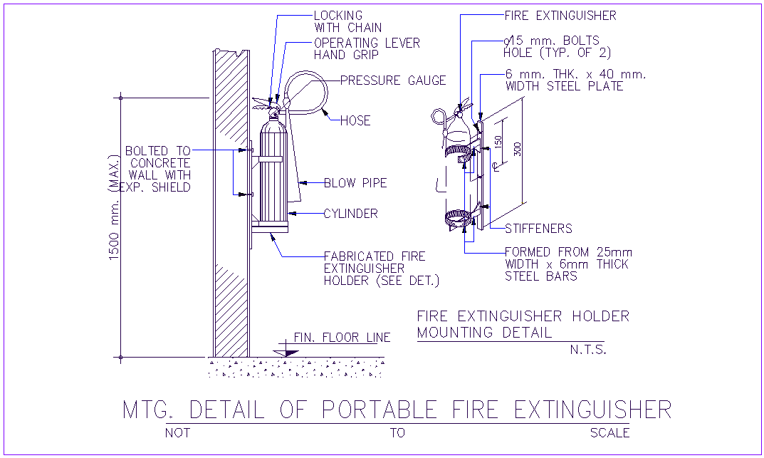 Wall Hung Fire Extinguisher Detail Cad Template Dwg Cad Templates Hot Hot Sex Picture 8938