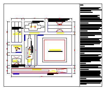 Proposed layout of Artistic Gymnastics design drawing - Cadbull
