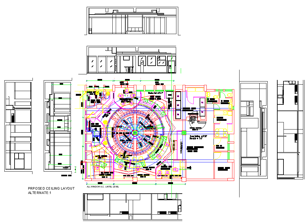 Purpose Plan Of Ceiling Design Dwg File Cadbull