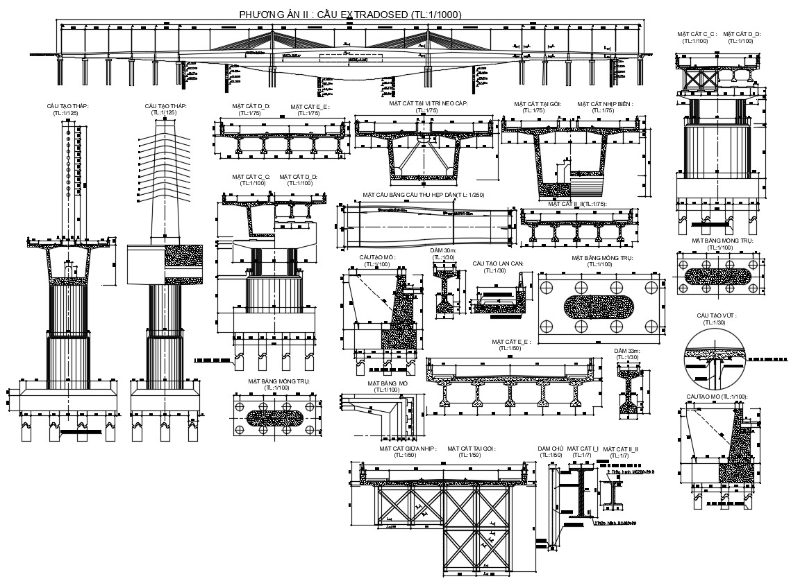 RCC Bridge Construction CAD Drawing Download - Cadbull