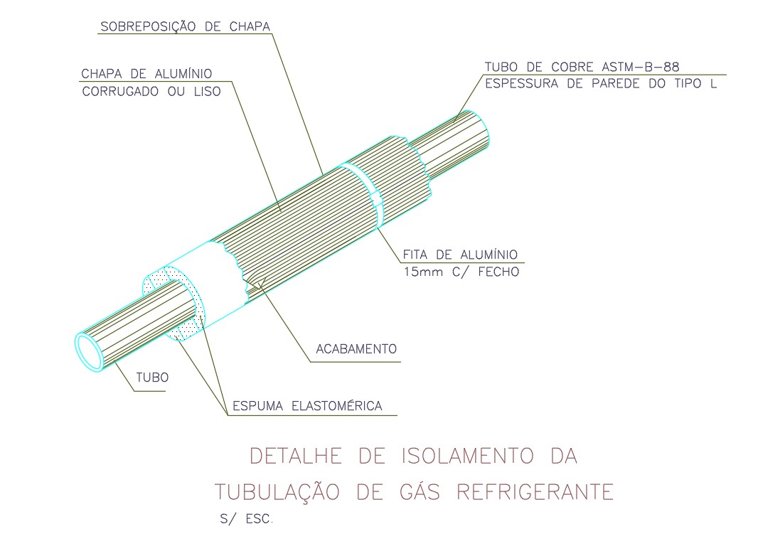 isometric drawing gas piping