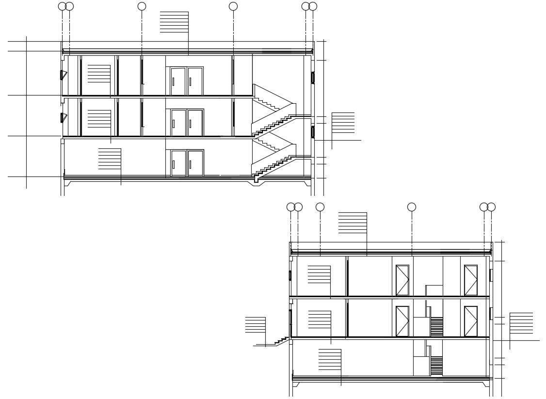 Residential Building Section CAD File. - Cadbull