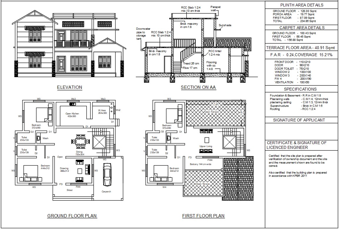 Residential Building Cadbull