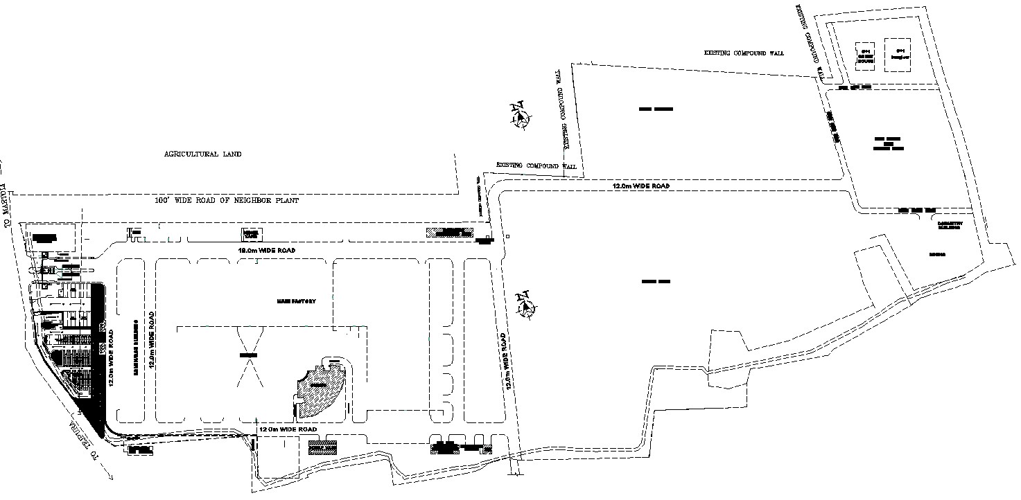 Residential plot layout AutoCAD Drawing file details 