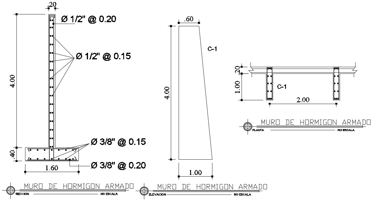 Retaining Wall Construction Cad Drawing Cadbull 4522