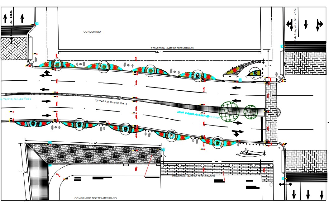 Road Infrastructure CAD Drawing Cadbull