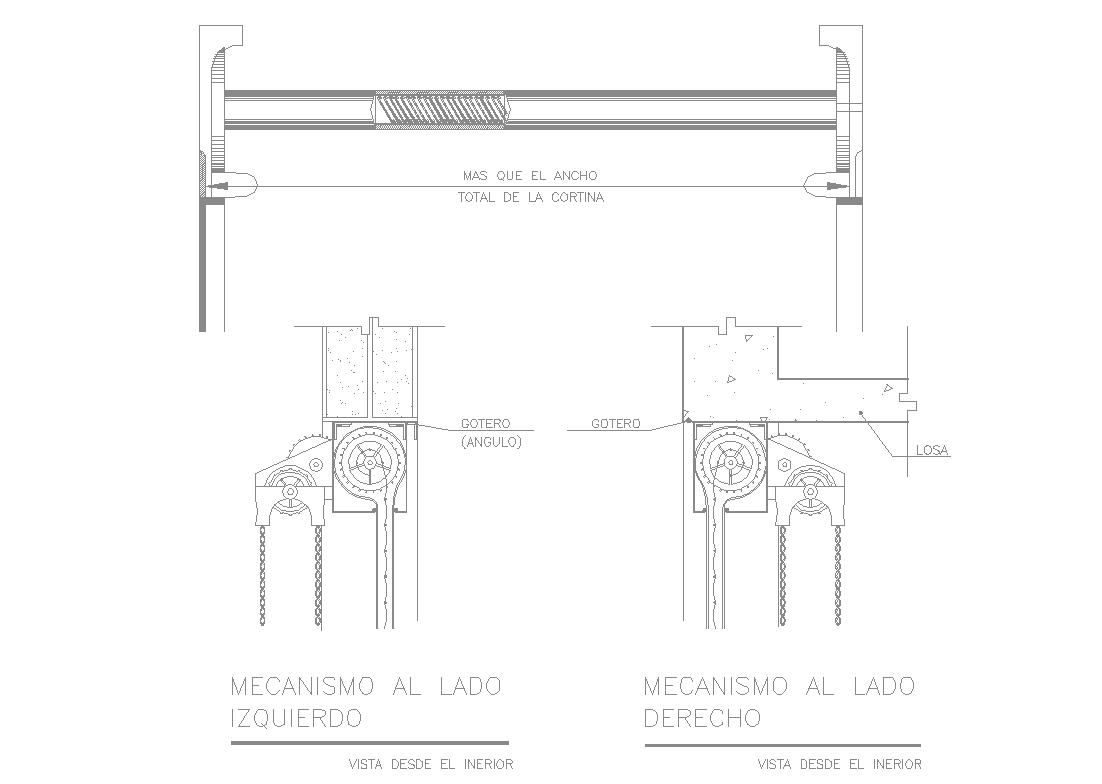 Rolling Shutter Detail In Cad Files Cadbull