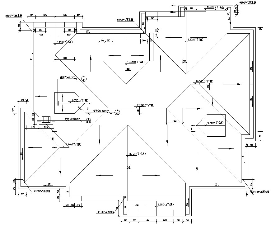 Roof Plan Working Drawing DWG File Cadbull