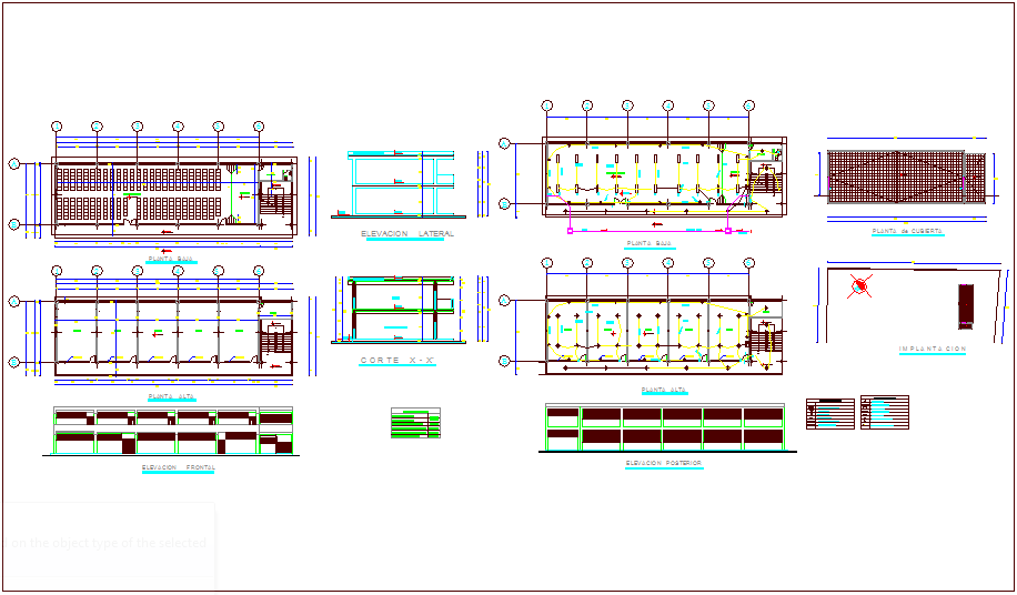School architectural  plan  with sanitary and electrical 