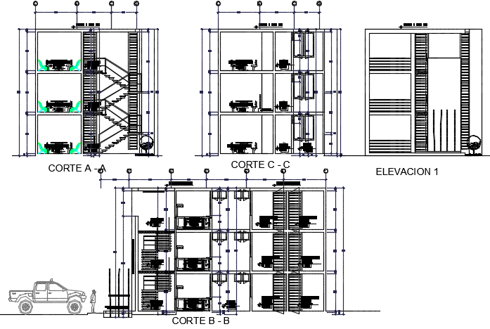 Section and elevation  house  plan  detail dwg  file  Cadbull