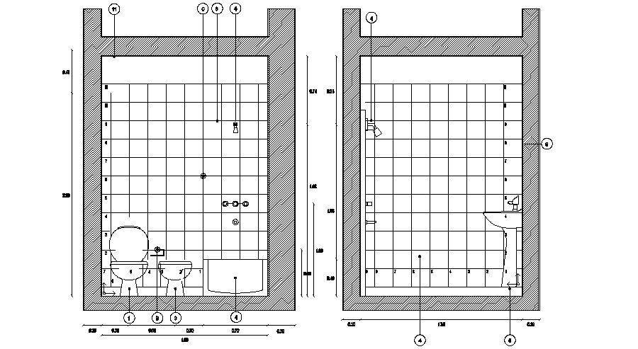 Sectional Elevation Of Bathroom CAD File Tue Oct 2019 10 55 57 