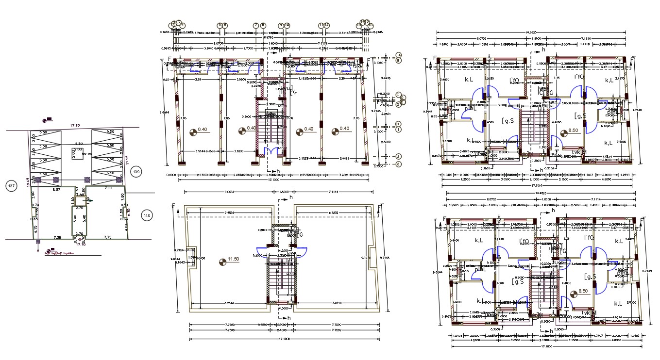 Shop With 2 Bhk Apartment Floor Plan Dwg File Cadbull 5966