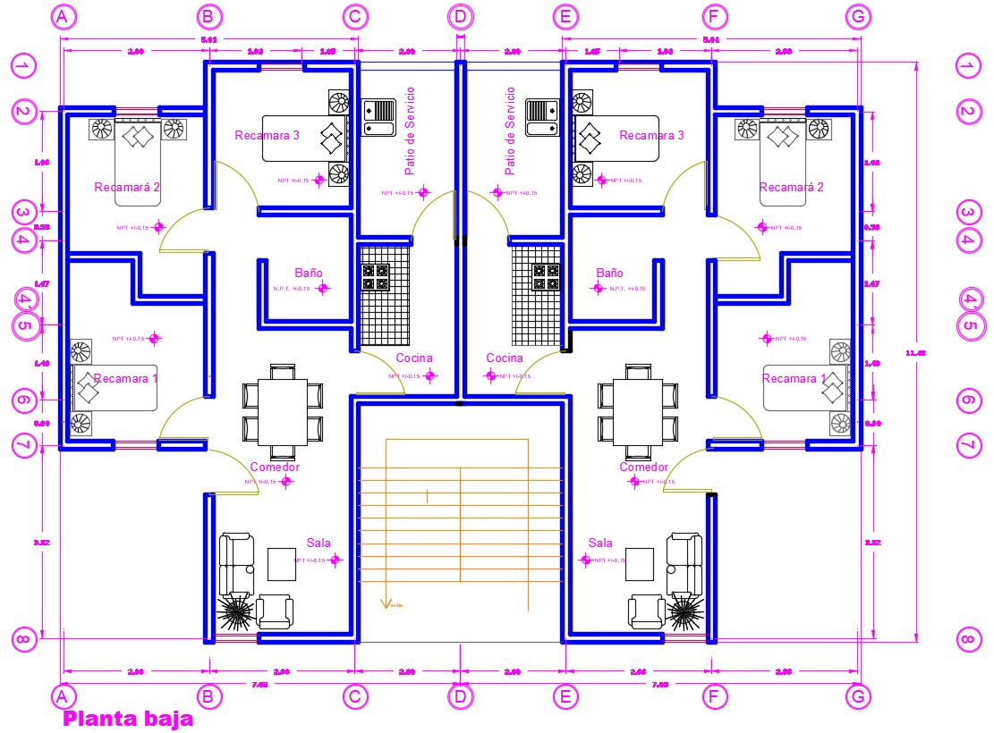 Simple House Plan - Cadbull
