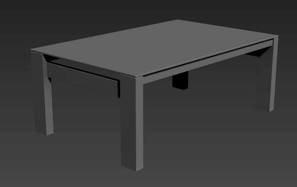 Simple Square Center Table Designs Free Download 3D MAX File - Cadbull