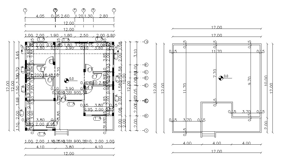  Simple  House  Plan  With Terrace Floor  Design DWG  Drawing  