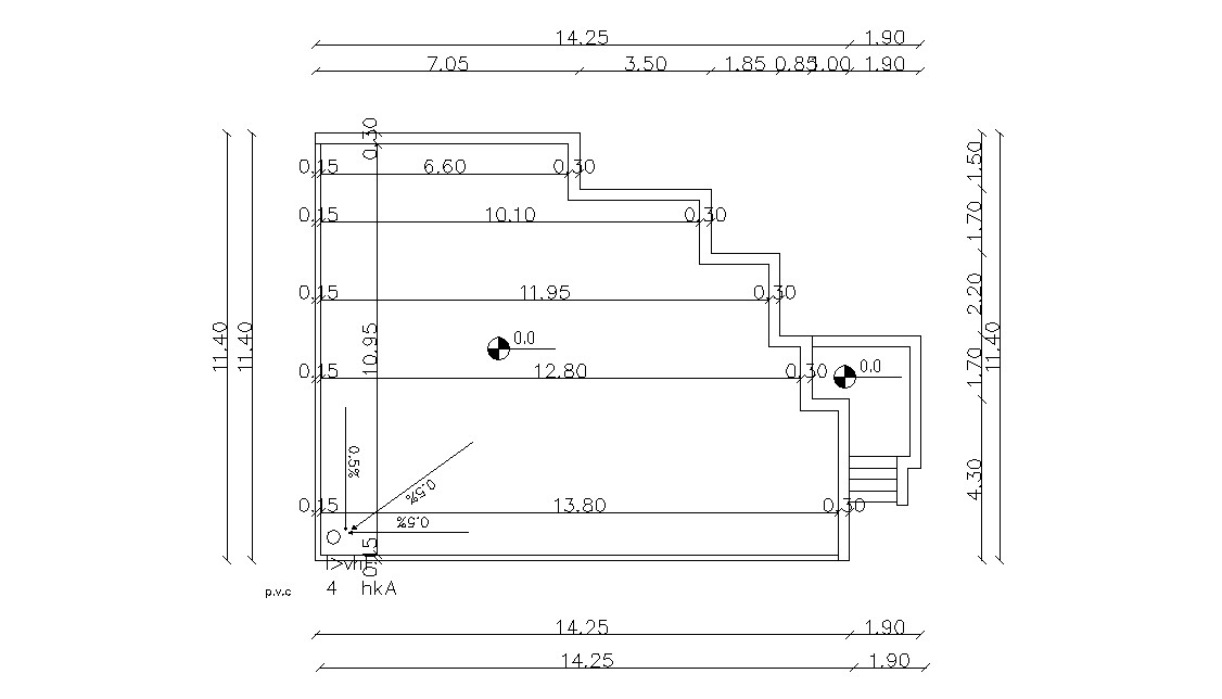  Simple  Terrace Floor Plan  Of House  Design AutoCAD  File  