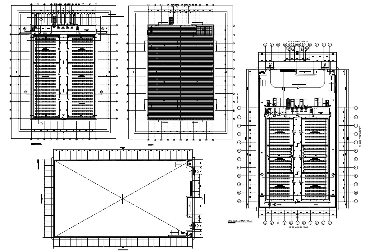 Site Development Plan With Working Drawing Cad File Cadbull