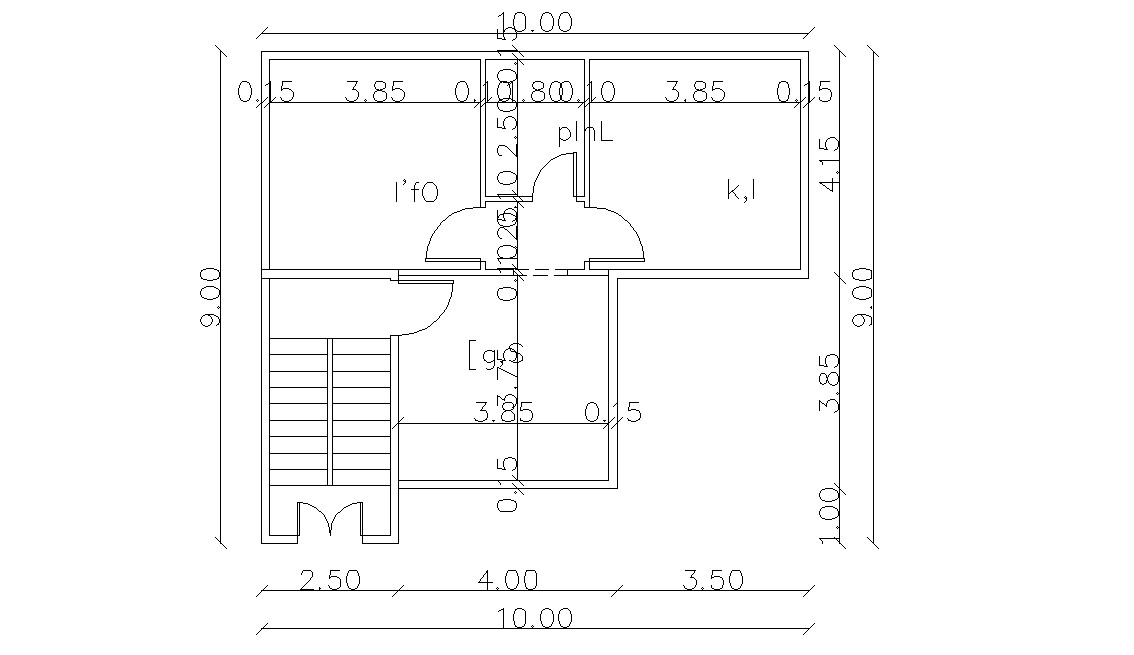 Small House Plan AutoCAD Drawing Free Download - Cadbull