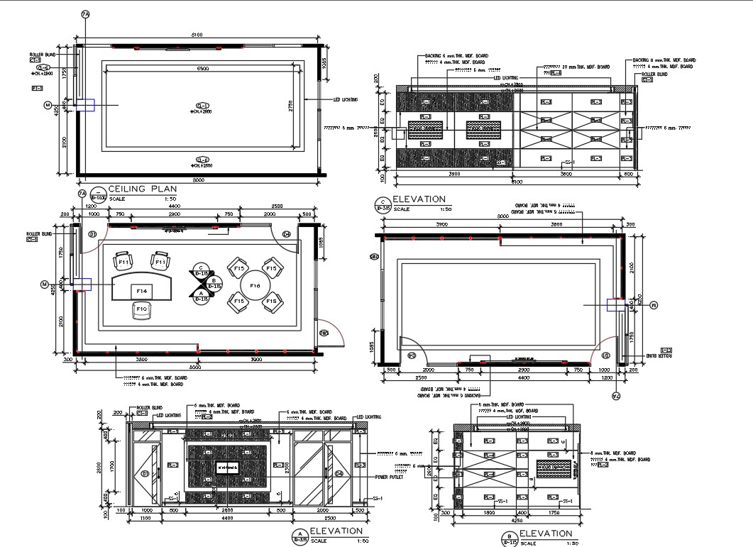 Small Office Interior Design AutoCAD File - Cadbull