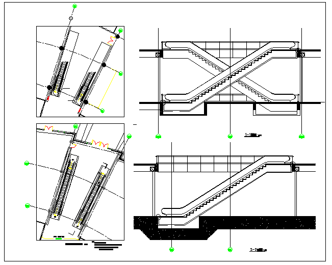 Эскалатор чертеж dwg